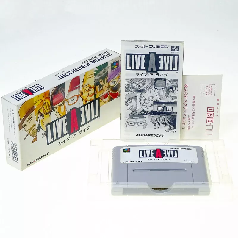 Live a Live SNES SQUARE Super Famicom Box From Japan