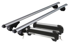 Skiträger ICEBERG 4 Paar Ski+Dachträger Rio 120 für Skoda Octavia Kombi ab 05