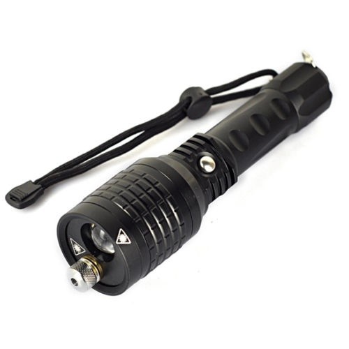 Outdoor Hunting Recharge Flashlight LED w/Red Green Laser Light Torch Combo - Picture 6 of 10