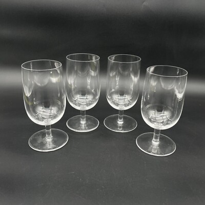 Sherry White Wine 6'' Glasses  Round Stem Brandy- Set Of 4