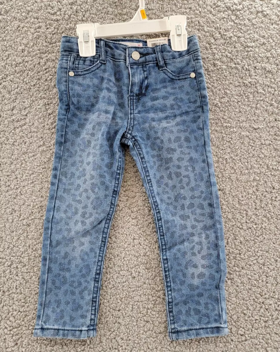 Epic Threads Leopard Print Denim Skinny Jeans Toddler Girls 3T Waverly Leopard