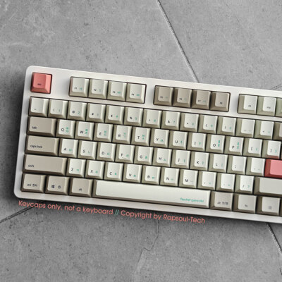 Gray 9009 PBT Keycap Set 104keys OEM Profile for Cherry MX Mechanical Keyboards