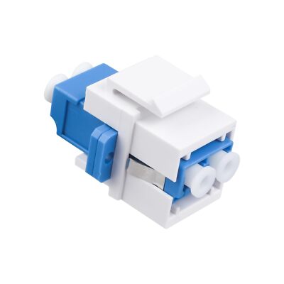 -20pcs LC/UPC Fiber Optic Coupler Keystone Jack Modular for Patch Panels and ...