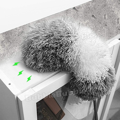 Feather Duster Extendable Handle 245cm Long Telescopic Duster Magic Static Brush - Picture 9 of 9