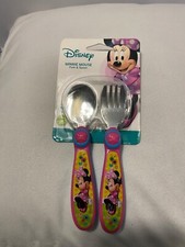 Disney minnie mouse folk and spoon and set