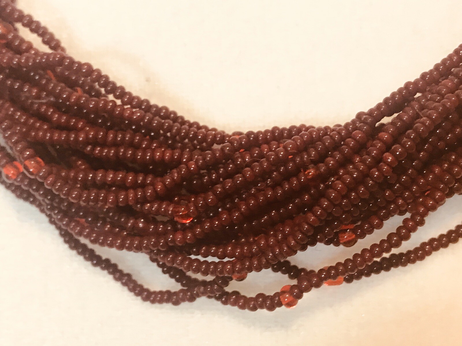 Multiple  strand red beads necklace - image 3