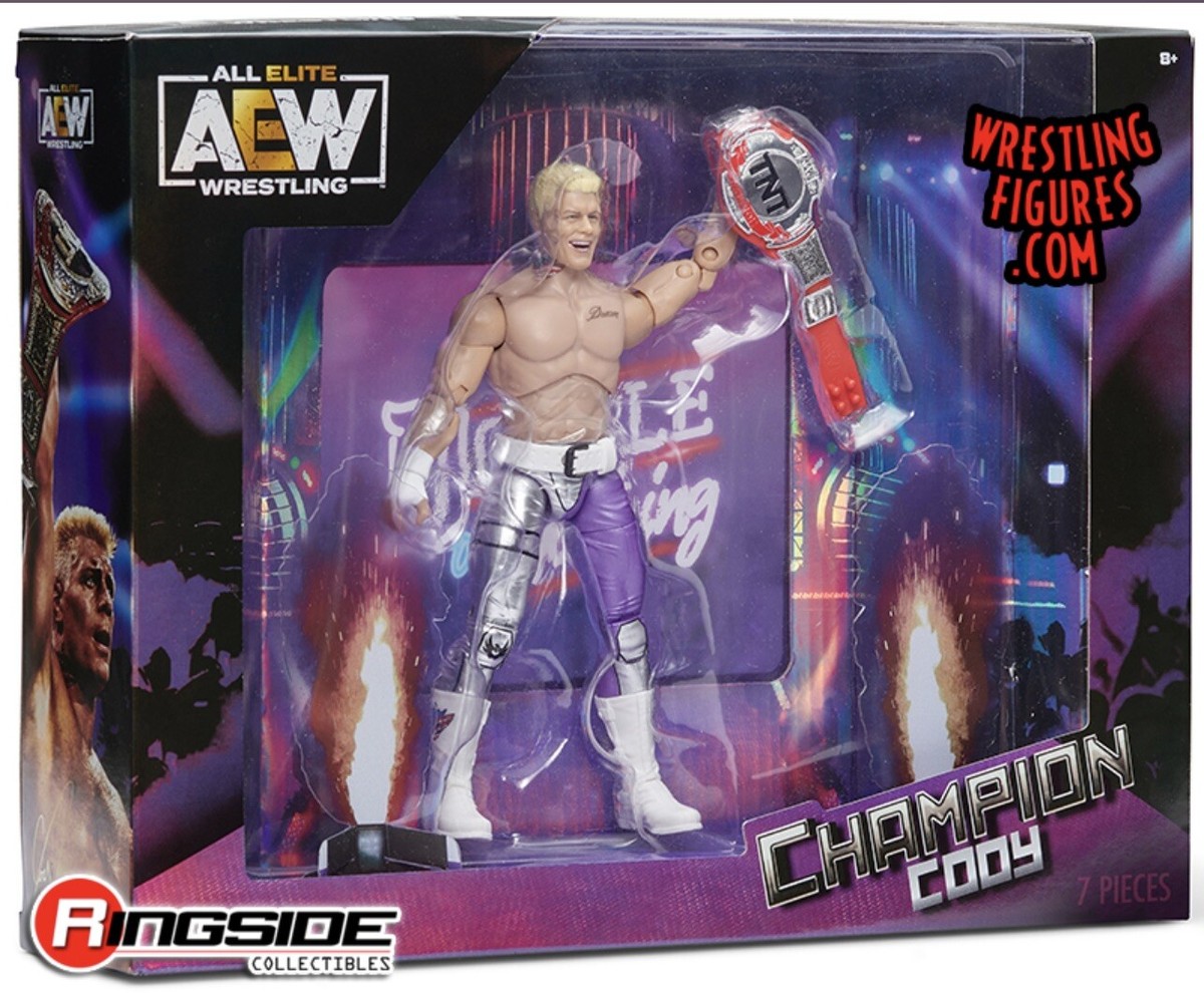 AEWフィギュア　コーディ・ローデス　セット AEW CHAMPION CODY Cody Rhodes Ringside Exclusive with TNT