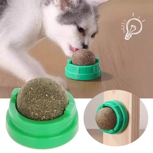 3pcs Silvervine Catnip Balls, Edible Toys for Cats Lick, Safe Healthy GX - Picture 3 of 11