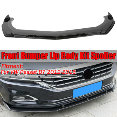 Für VW Passat B7 B8 10-19 Frontschürze Frontlippe Spoiler Lippe Glänzend Schwarz