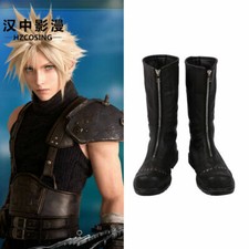 HZYM Claude Cosplay Boots Black Final Fantasy VII Remake Shoes Halloween