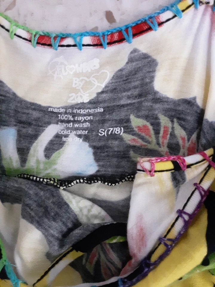 Flowers by Zoe sleeveless Hawaiian girls sz Small pre-owned from Nordstrom Cute! - Image 3 of 4