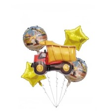 Construction Dump Truck Balloon Bouquet Birthday Party Decorations