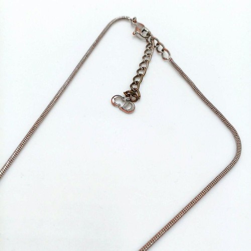 Collar Christian Dior Corazón Estrás Plateado Mujer - Imagen 3 de 11