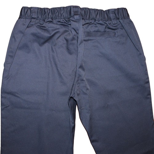 Lands End Uniform Girl Plus Size 8, 24" Inseam, Elastic Waist Chino Pants, Navy - Picture 4 of 5