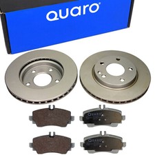 QUARO Bremsscheiben + Bremsbeläge Vorne für MERCEDES A-Klasse W168 A140 A170