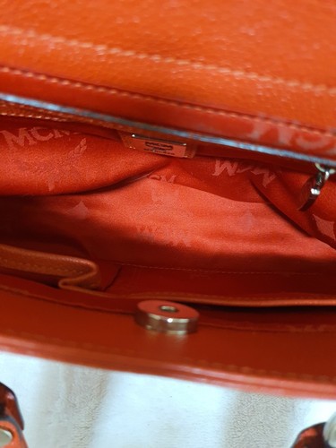 AUTHENTIC MCM Red Leather Tote Bag - Picture 20 of 21