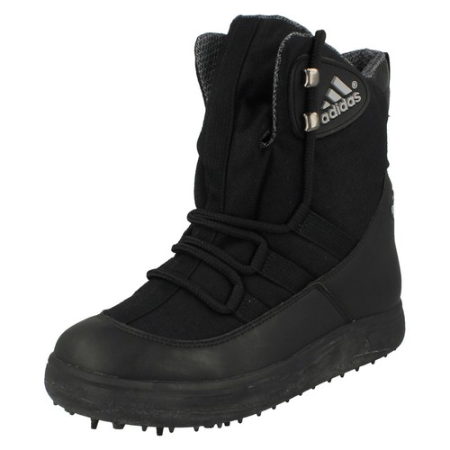 Boys Adidas Waterproof Lace Up Golf Boots 'Mud Skipper II' - Photo 1/9