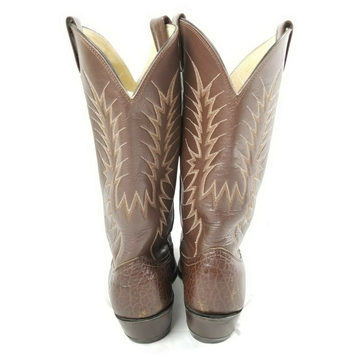Nocona Boots Mens Brown Exotic Leather Cowboy Western Boots