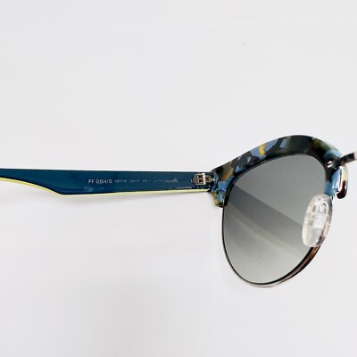 FENDI FF0154S Blue Yellow Marble Navigator Pin Classic Sunglasses