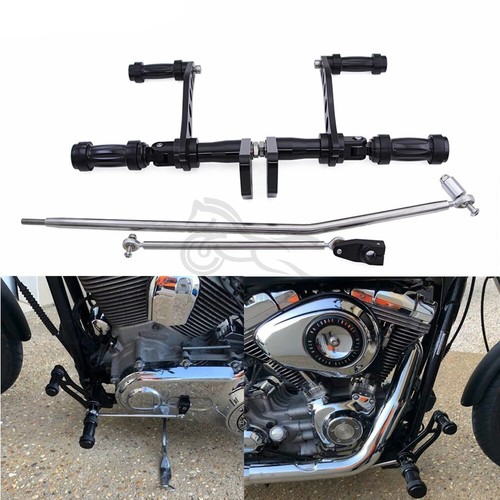 Glossy Black Motorcycl Forward Controls For Harley Dyna Low Rider FXDL 20002017 eBay