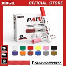 X-BULL Waterproof Permanent Paint Marker Pen for Car Tyre Tire Tread Rubber 12PC