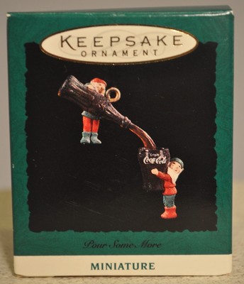 Hallmark - Pour Some More - Coca-Cola - Keepsake Miniature - Vintage Ornament