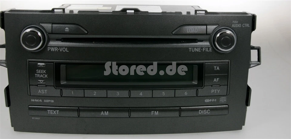 TOYOTA Auris CD-Radio mit integriertem 6-Fach CD-Wechsler Mp3 2007-2012 Händler - Bild 1 von 1