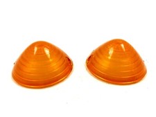 Fiat 600 1100 Abarth 500 Turn Signal Lens Set Amber Left And Right 819 Set