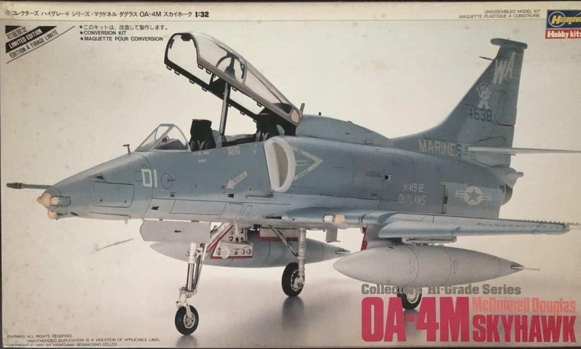 ハセガワ1/32スケール OA-4Mスカイホーク 1/32 McDonnell Douglas OA-4M Skyhawk First Edition Limited