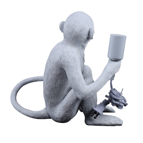 Monkey Table Lamp Desk Lamp Resin Monkey Lamp Bedroom Bedside Reading Lamp New - Picture 6 of 20