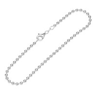 Armband 925 Sterling Silber 19Cm Kugelkette Rund Damen Designer Armbandkette Neu