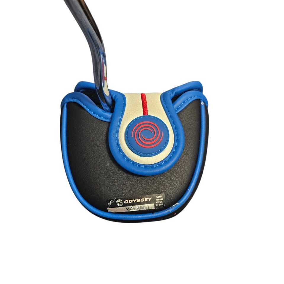 Odyssey Putter Triple Track Seven 35” Mallet Putter With Case Great Condition - Image 3 of 4
