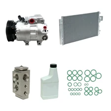 AC Compressor & Condenser Kit Fits Kia Sorento 11-12 Without Rear A/C KTC348-3