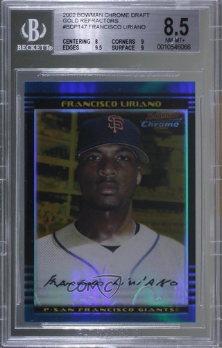 Francisco Liriano [Gold Refractor] #147 2002 Bowman Chrome Draft Picks card