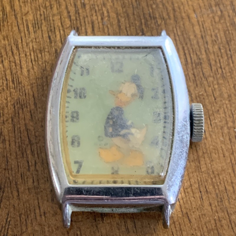 US Time 1940’s Donald Duck Watch-Non Running 