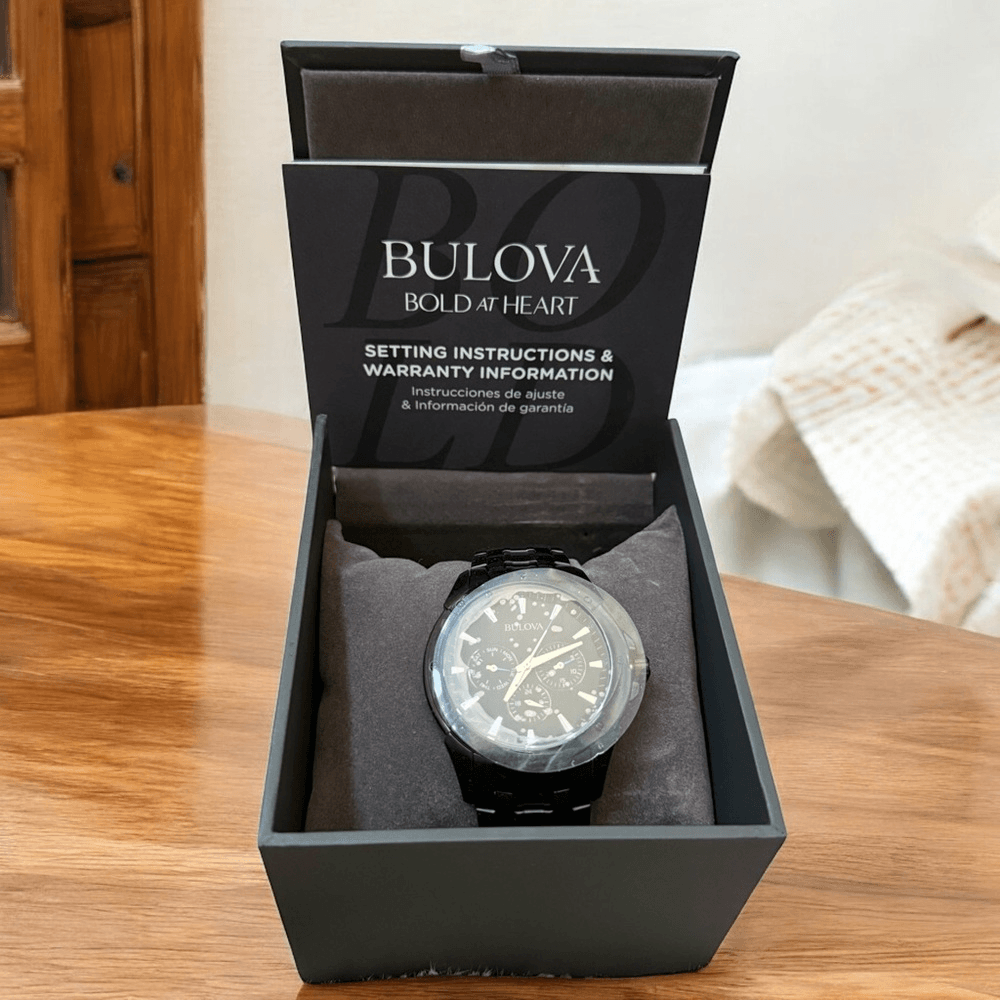 Bulova Classic Multifunction Mens Black Watch 98C121