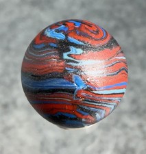Handmade Marble - CAC Fantasy Striped Opaque- Amazing Spider-Man