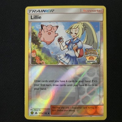 Lillie 125a/156 Reverse Holo Stamped Regional Championship Promo Pokémon Card