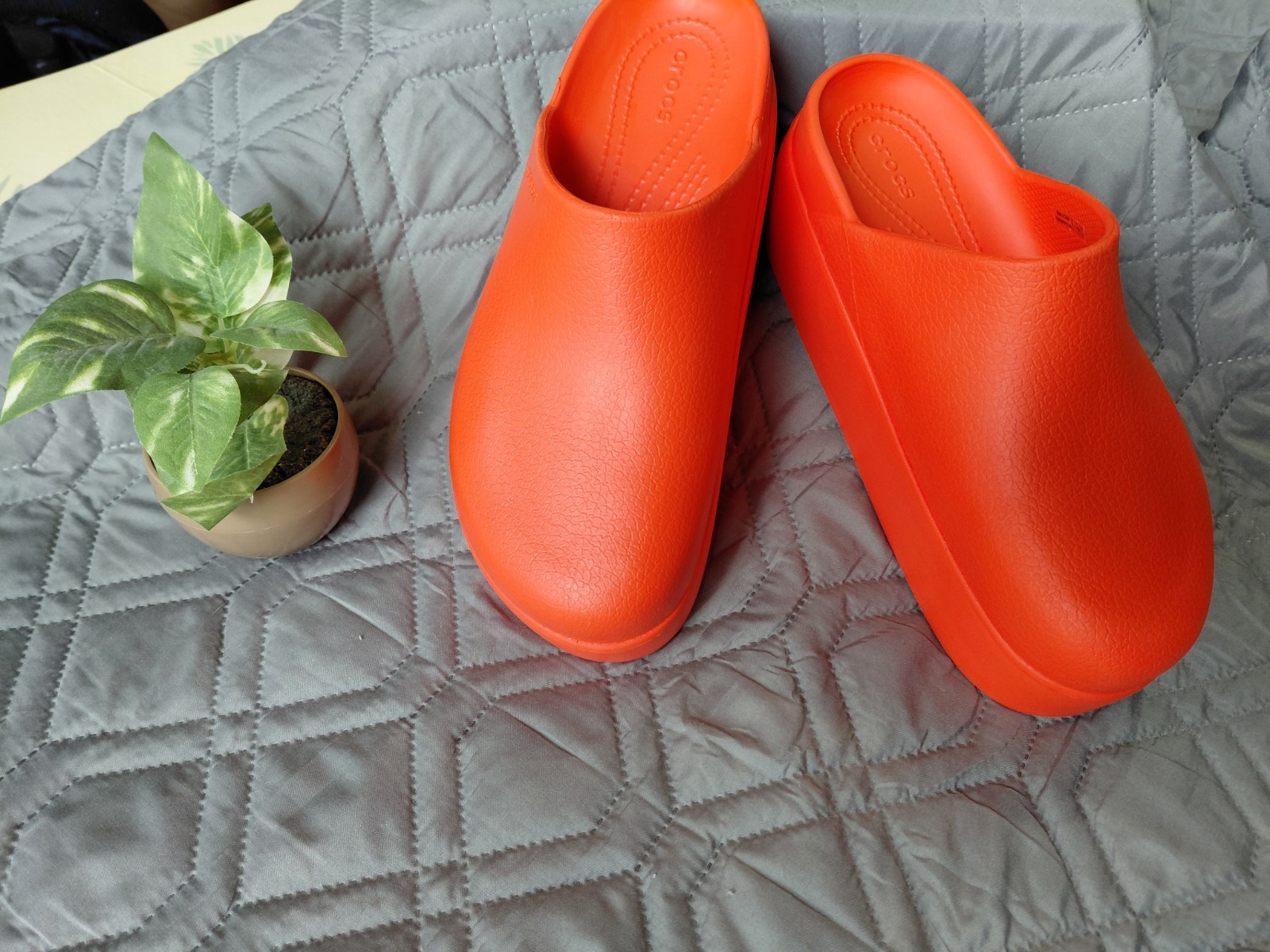 Crocs Platform Devan Bright Orange! Size 9, Super… - image 1
