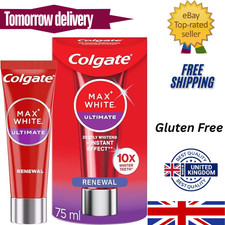 Colgate Max White Ultimate Renewal Whitening Toothpaste 75ml - 10X Whiter Teeth* 16.65 per litre