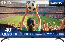 CHiQ Smart QLED Pro TV Full HD Roku OS Alexa Dolby Audio Frameless Multiple Size