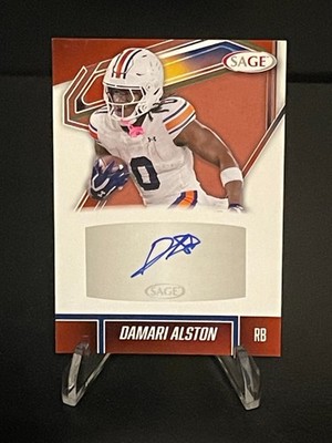 2026 Sage Football Damari Alston Red Auto Auburn