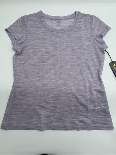 $65 Wicked Wool Women’s Merino Short Sleeve Crew Neck T shirt- Lavender- Medium