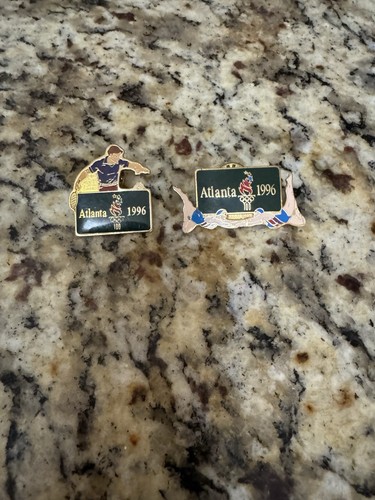 1996 Olympics Pins Synchronized Swimming And Badminton