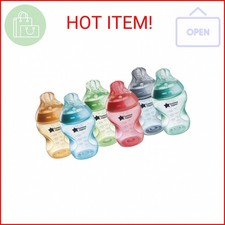 Tommee Tippee Natural Start Anti-Colic BPA Free Baby Bottles, 9oz, Slow-Flow Bre