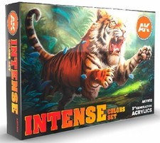 AK Interactive 11612 Intense Acrylic Paint Set - 17ml Bottles Set of 6