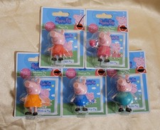 5 Peppa Pig Figures Peppa  Tea Party Pepa  Mummy  George  Daddy