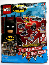 LEGO Maxi Flowpack: 2 Lego Magazine + 2 Figure  all'interno- Tema Batman