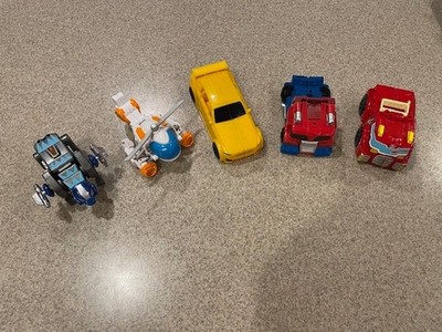 Set of 5 Transformers Autobots, Bubblebee, Optimus Prime, Rescan Blade, Heatwave