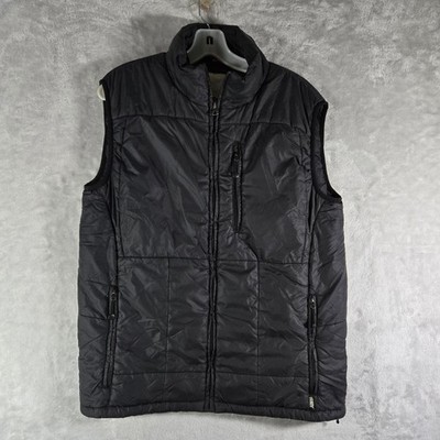 Stussy Thermolite Insulated Puffer Vest Men Medium Black Logo Embroider On Back